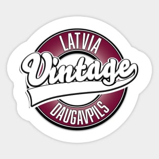 Daugavpils latvia vintage Daugavpils Sticker